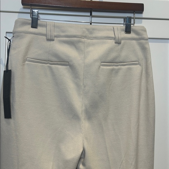 House of Harlow 1960 Ribbed Corduroy Flare Pants High Waist Cream Boho Sz 8 NWT - Picture 9 of 15